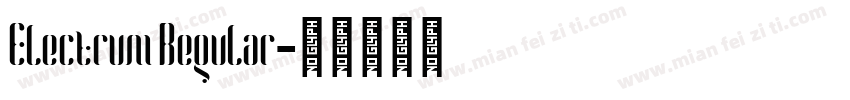 Electrum Regular字体转换